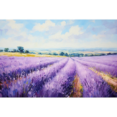 Tableau Toile Champs De Lavande